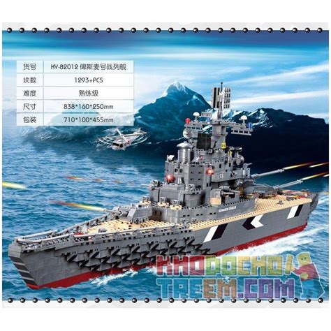 Kazi Ky82012 82012 Xếp Hình Kiểu Lego Century Military Bismarck Cruiser Century Military German