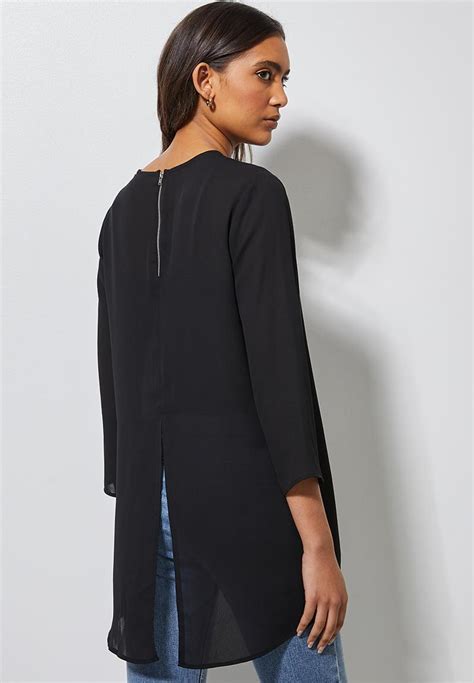 Hi Neck Blouse Black Superbalist Blouses Superbalist