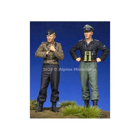 ALPINE MINIATURES 35274 WSS Panzer Crew Set 2 FIG SCALE 1 35