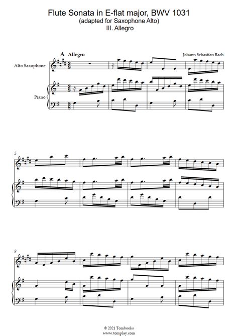 Partitions Gratuites BWV 572 Bach Johann Sebastian Fantaisie En Sol