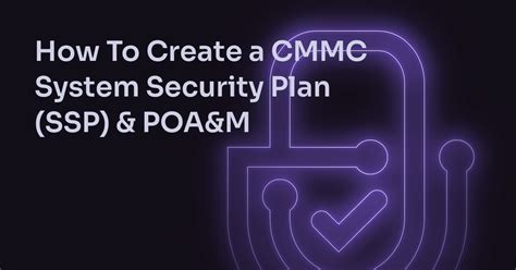 Cmmc System Security Plan Ssp Policies Poam Templates