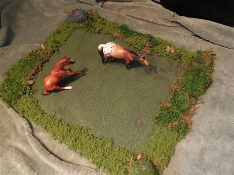 Model Horse Diorama Outdoor Grass Scene for Traditional | Etsy