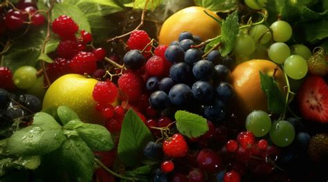 Freshness Of Nature Bounty Juicy Ripe Berries Sweet And Organic