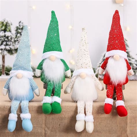 Christmas Gnomes Decorations 2 Pack Witch Scandinavian Swedish Table