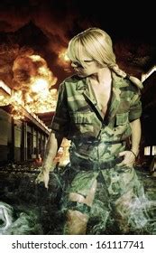 Beautiful Sexy Blonde Girl Gun库存照片161117741 Shutterstock