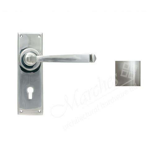 Avon Lever Handle Set Polished SS 316 Lever Handles On Backplate