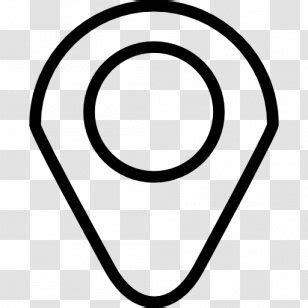 Google Maps Black And White Map Marker Transparent Png