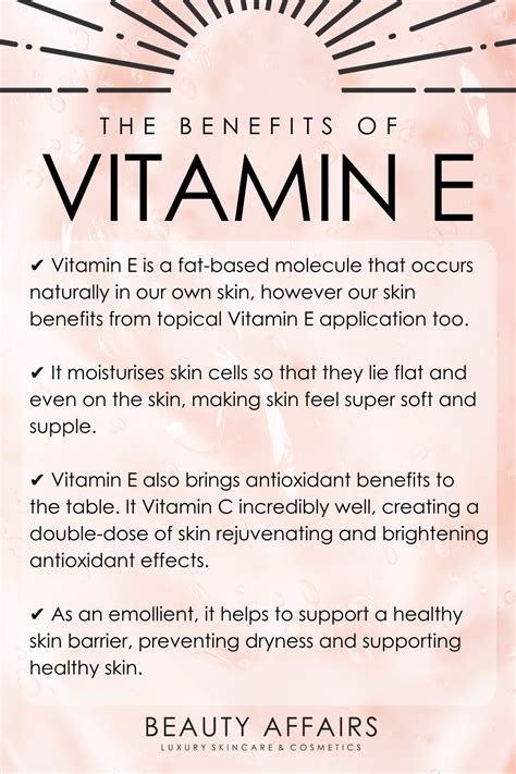 Vitamin E Skincare Benefits For Skin Health Skin Benefits Natural Skin Care Skincare