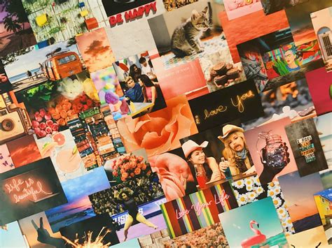 Custom Wall Collage Kit Collage Wall Decor Dorm Room Etsy Uk