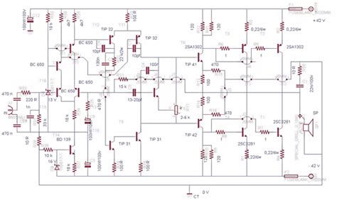 5000 Watts Power Amplifier Schematic Diagram Amplifier Circu