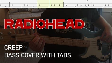 Radiohead Creep Bass Cover With Tabs Youtube