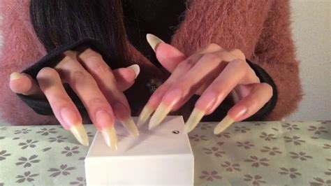 Box Tapping And Scratch 3d Sounds Asmr 🎧👂natural Long Nails Youtube