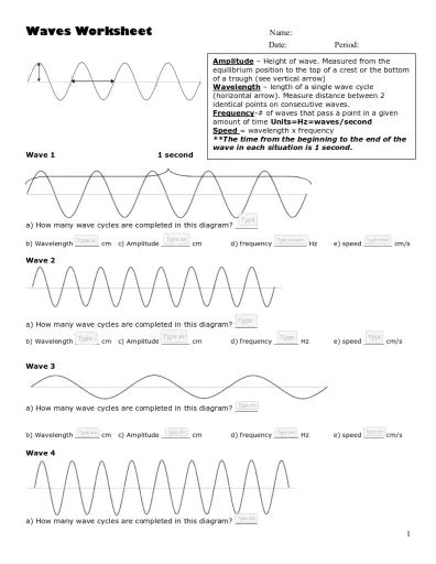 Wave Worksheet Interactive Worksheet Edform Worksheets Library