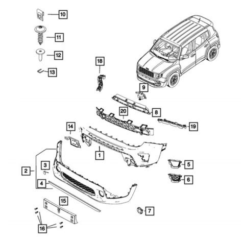 Jeep OE 6VZ71LXHAA Front Lower Bumper Cover