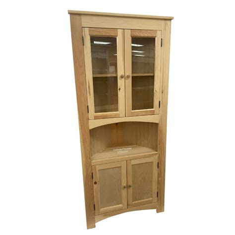 SR21 Pine Four Door Corner Cabinet – Unfinished Furniture of Wilmington