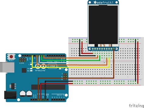 Zastosowanie wyświetlacza kolorowego TFT ST7735 1 8 z Arduino