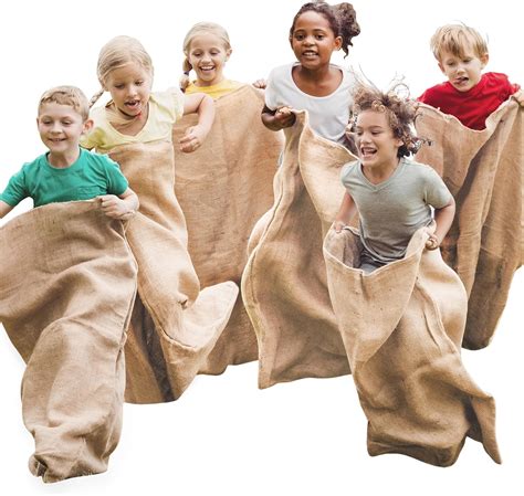 Joyin 6 Pack Large Burlap Potato Sack Race Bags 39 X 25