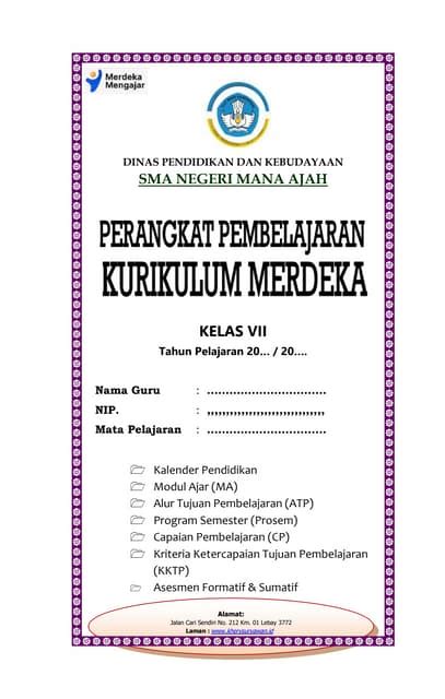 Cover Perangkat Ajar Gabungan Kurikulum Merdeka Kherysuryawan Id Docx