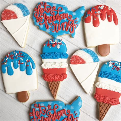 4th Of July Cookies Summer Sugar Cookies Patriotic Cookies Summer Cookies