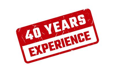 years experience rubber stamp royalty  vector image