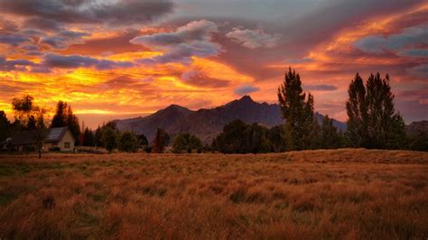 4k Trey Ratcliff Sky Clouds House Trees Nature Hd Wallpaper