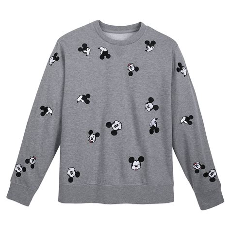 Mickey Mouse Pullover Sweater For Adults Gray Is Now Available Dis