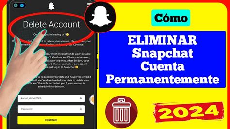 C Mo Eliminar La Cuenta De Snapchat De Forma Permanente Nueva