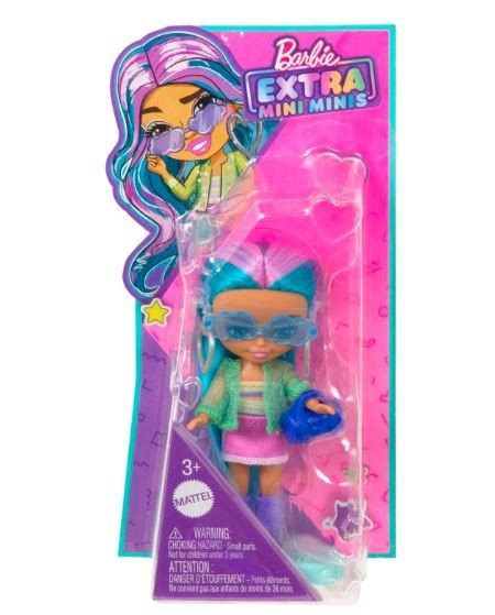 Mattel Lalka Barbie Extra Mini Minis Tęczowe włosy Mattel Sklep