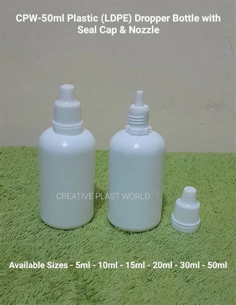 Low Density Polyethylene LDPE 50ml Plastic Dropper Bottle At Rs 3