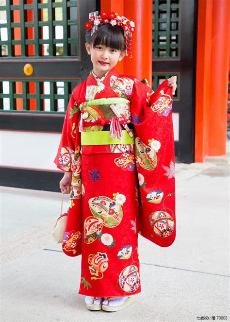 七五三 7歳 正絹着物フルセット 小物付き 和服