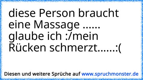 Diese Person Braucht Eine Massage Glaube Ich Mein Rücken