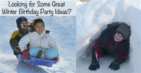 Great Winter Birthday Party Ideas Snowmen And Sledding Party Momof6