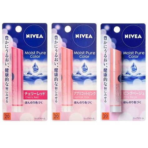 Nivea Japan Moist Pure Color Lip Balm Spf Pa Yesstyle