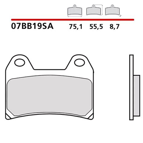 BREMBO KIT PASTIGLIE Freno Ant Moto Guzzi V7 Ii Special Abs 15 17