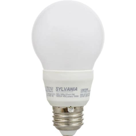 Sylvania A19 40w 120v E26 Base Non Dimmable White Frosted Led Light Bulb 73811