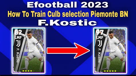 F Kostic Max Training Tutorial In Efootball 2023 Mobile How To Upgrade