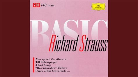 R Strauss Also Sprach Zarathustra Op 30 TrV 176 III Von Der