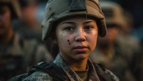 Jeune Soldat Confiant En Uniforme De Camouflage Debout à L extérieur