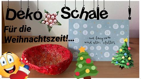 Coole Weihnachts Deko Schale Selber Basteln Diy Lenatur YouTube