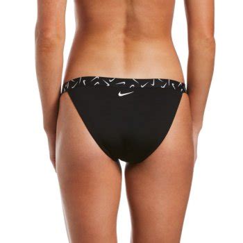 Nike Swim Logo Tape Banded Braga De Bikini Black Bike