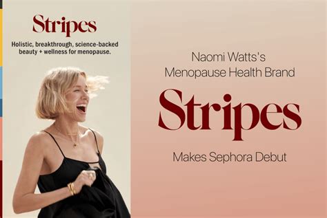 News Naomi Watts Menopause Health Brand Stripes Makes Sephora Debut