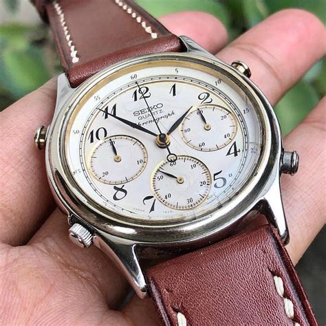 Vintage Seiko Chrono Quartz Antik Jam Perhiasan Di Carousell