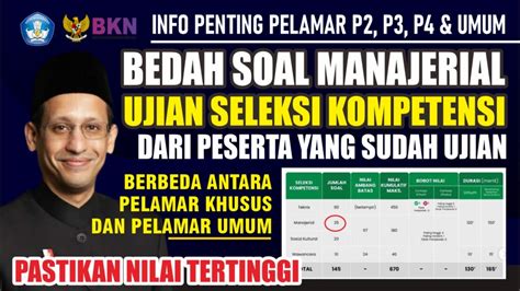 Bocoran Soal Manajerial Sosiokultural Sjt Pppk Guru Hari Ke Bagi