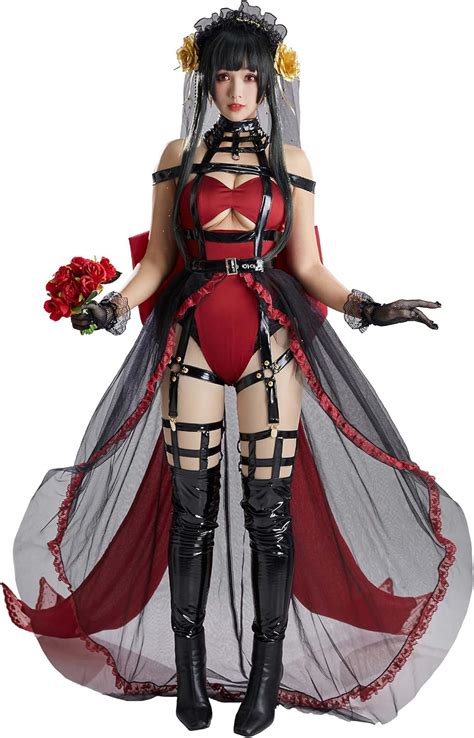 Meowcos Meowcos Cosplay Costume Lingerie Set Black And Red India Ubuy