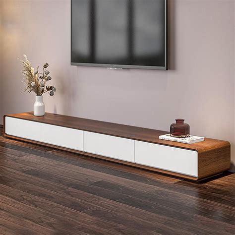 Bizente Modern Walnut TV Stand with Drawers