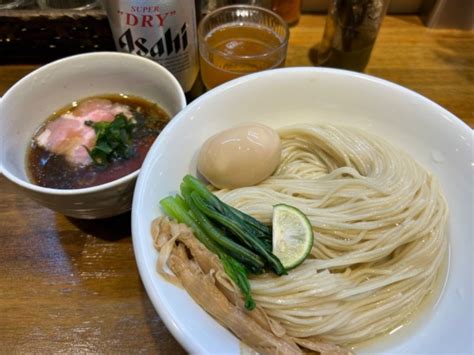 煮干水の冷やつけめん1000円 大盛山椒 味玉100円中華そばや 和凡のレビュー ラーメンデータベース