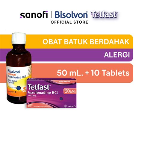 Jual Bisolvon Solution Ml Telfast Mg Blister Isi Tablet