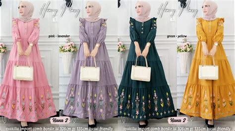 N25 Model Baju Gamis Terbaru Trend Tunik Masa Kini Cantik Dipakai Youtube