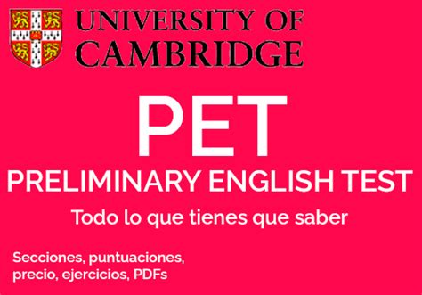 Examen Pet De Cambridge B1 Todo Lo Que Debes Saber 2024