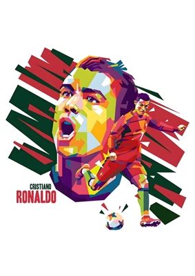 Cristiano Ronaldo Wpap Pop Art Posters Prints By Spidy Verse Printler